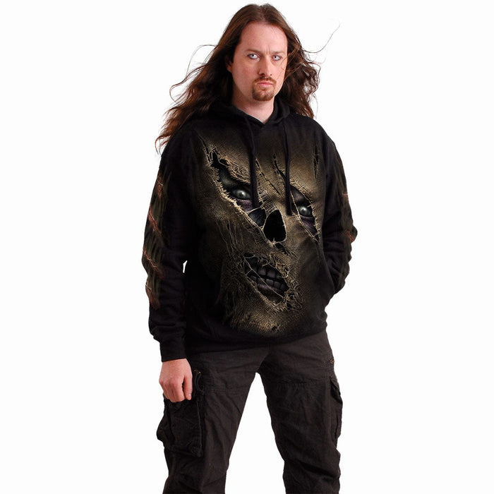 THREAD SCARE - Hoody Black Spiral USA
