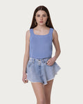Top in cotone organico cielo vegano sostenibile
