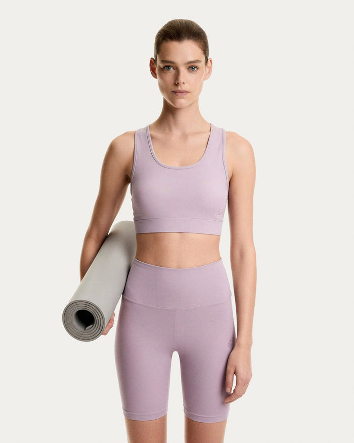 Top Sportivo con scollo ampio donna rosa