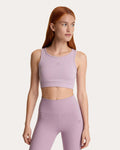 Top sportivo girocollo donna rosa