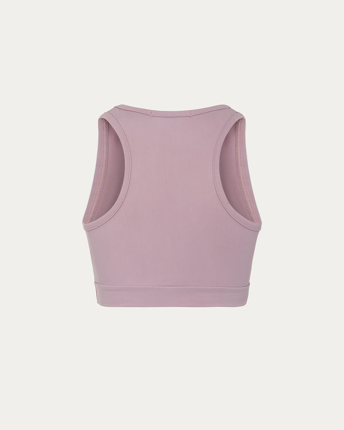 Top sportivo girocollo donna rosa
