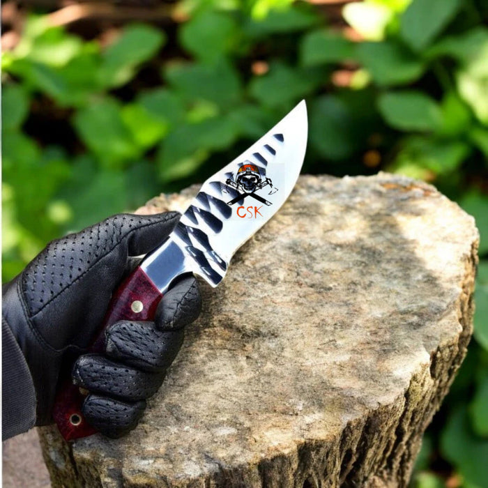 TrailPro Handmade Hunting Knife With Micarta Handle cskforged