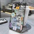Travel Inspired Airplane Route Design Cover Transparent Phone Case PhoneShells