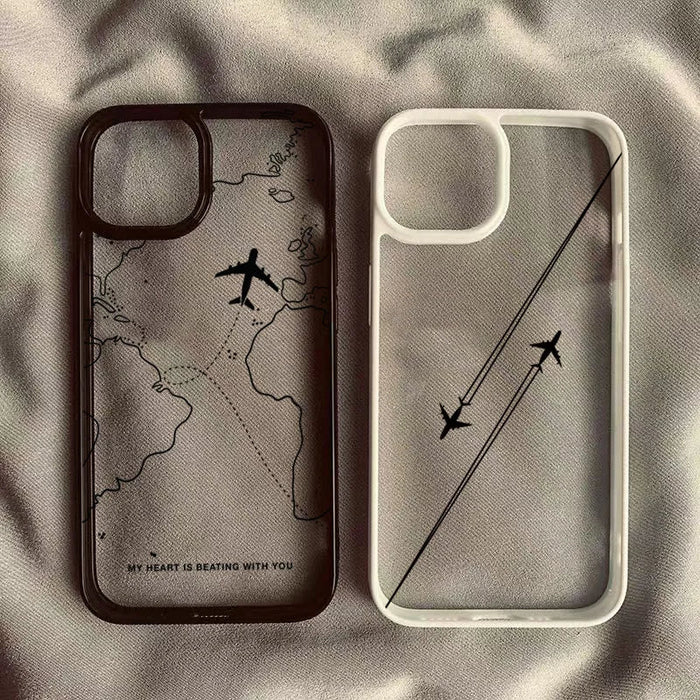 Travel-nspired Airplane Route Desian Phone Case PhoneShells