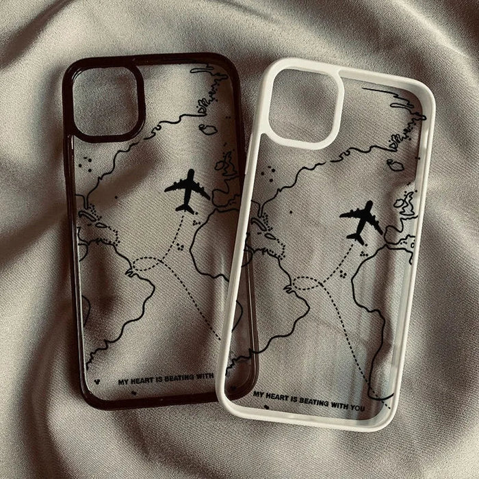 Travel-nspired Airplane Route Desian Phone Case PhoneShells