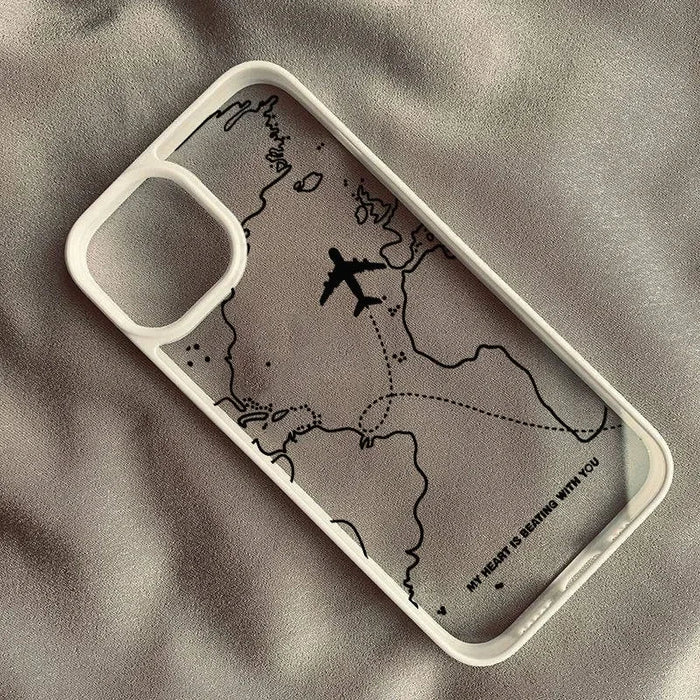 Travel-nspired Airplane Route Desian Phone Case PhoneShells