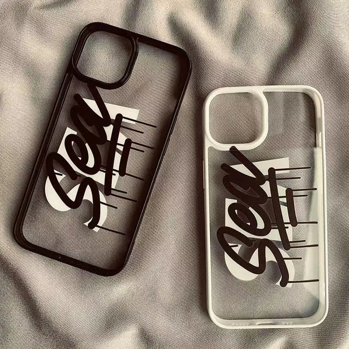 Trendy Brand Creative Transparent Phone Case PhoneShells