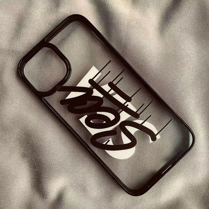 Trendy Brand Creative Transparent Phone Case PhoneShells