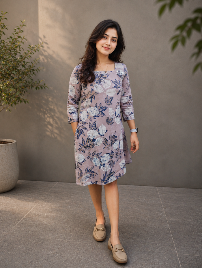 Tropical printed dress MBS-895 **Ready to dispatch**