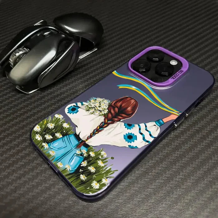 Ukraine Girl Sunflower Flag Coque Phone Case PhoneShells