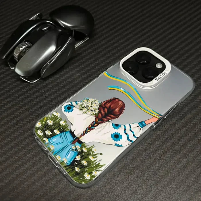 Ukraine Girl Sunflower Flag Coque Phone Case PhoneShells