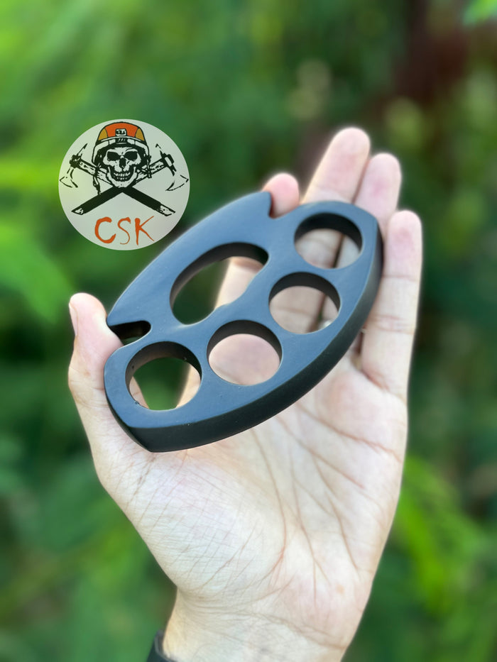 Unique Black-Coated Knuckle | Handcrafted Black-Coated Elegance cskforged