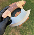 Unique Custom Made J2 Steel Ulu Knife cskforged