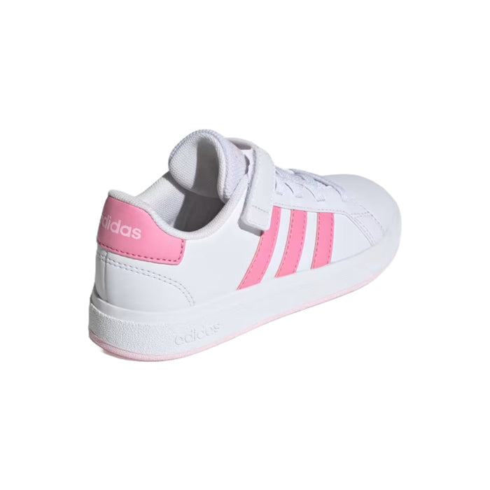 adidas Unisex Kid's Grand Court 2.0  Elastic Lace Shoes runnwalk