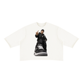Unisex Mineral Wash Raw Hem Boxy T-Shirt