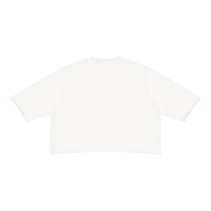 Unisex Mineral Wash Raw Hem Boxy T-Shirt