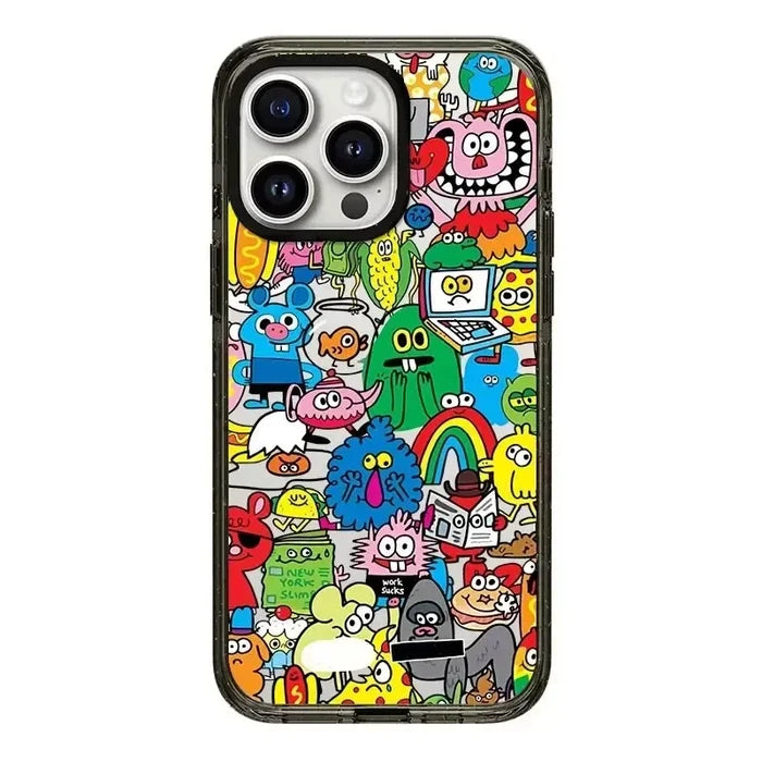 Upgrade Acrylic Border Monsters Angel Bear Phone Case PhoneShells