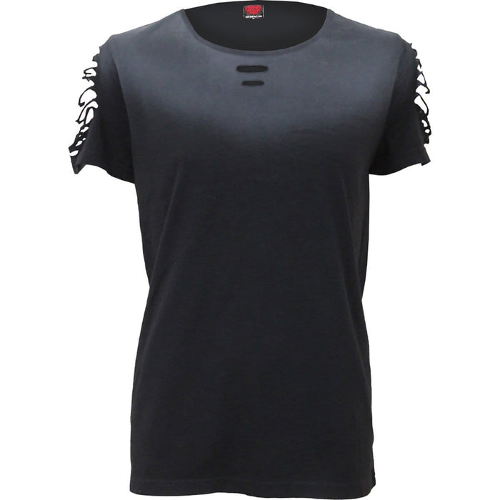 URBAN FASHION - Distressed Spray On Baggy Top Spiral USA