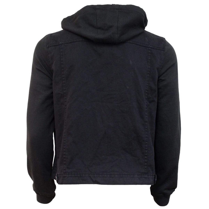 URBAN FASHION - Hooded Shacket Black Spiral USA