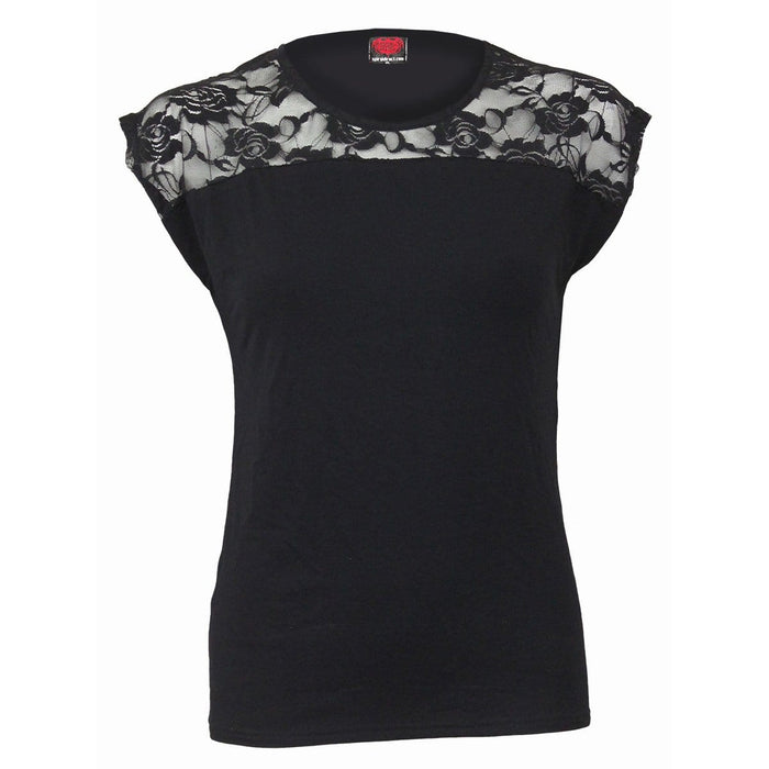 URBAN FASHION - Lace Shift Elegant Top Spiral USA