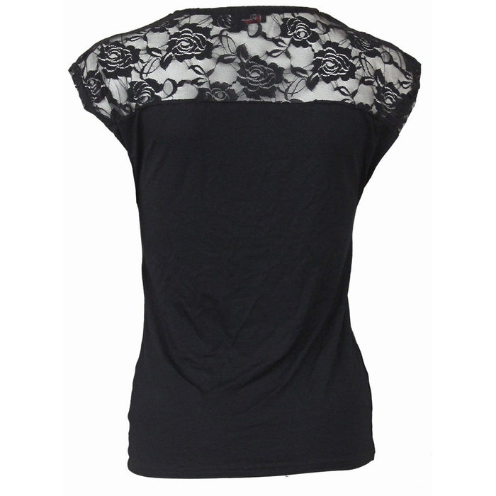 URBAN FASHION - Lace Shift Elegant Top Spiral USA
