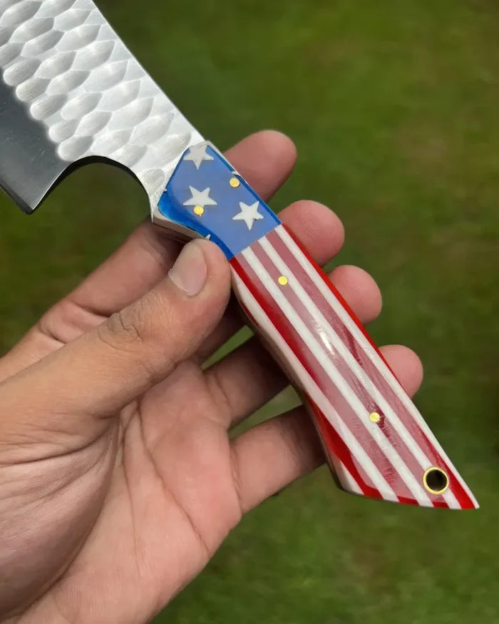 USA Flag  Meat Cleaver/Chopper knife cskforged