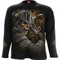 VIKING WARRIOR - Longsleeve T-Shirt Black Spiral USA
