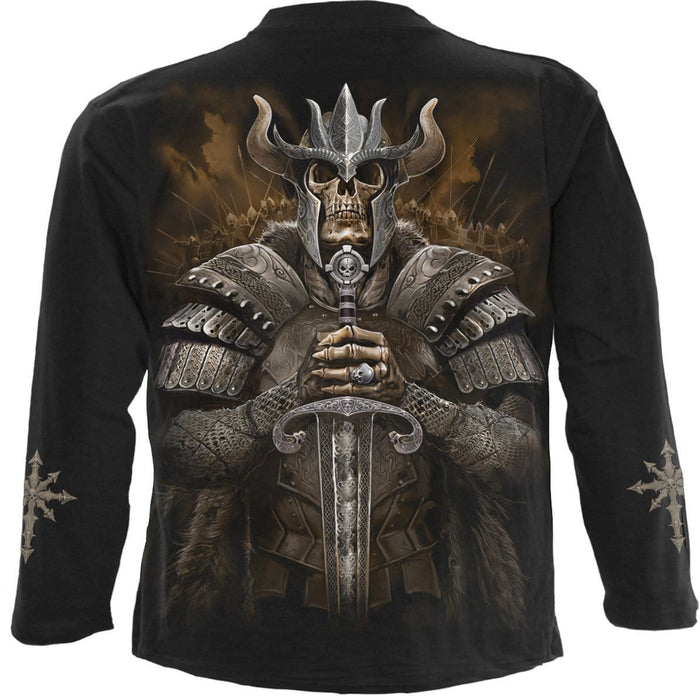 VIKING WARRIOR - Longsleeve T-Shirt Black Spiral USA