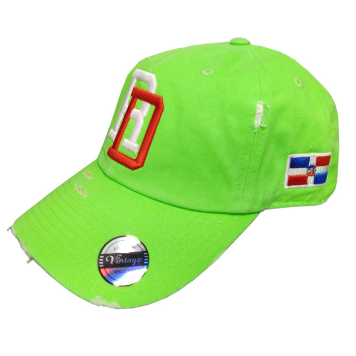 Vintage Adjustable Dominican Embroidered RD Hats Peligro Sports