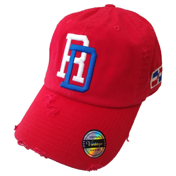 Vintage Adjustable Dominican Embroidered RD Hats Peligro Sports