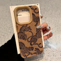 Vivid Leopard Pattern Bonded Leather Phone Case For iPhone PhoneShells