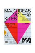 Cover of 'MAJO IDEAS VOL 5 KITES' featuring geometric shapes and text on a white background