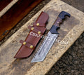 Voyager Vanguard Tom Brown Handmade Damascus Steel Hunting Knife cskforged