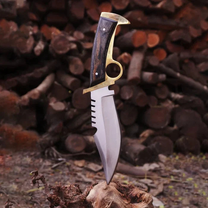 Walking Dead Knife Daryl Finger Guard Knife With Brass cskforged