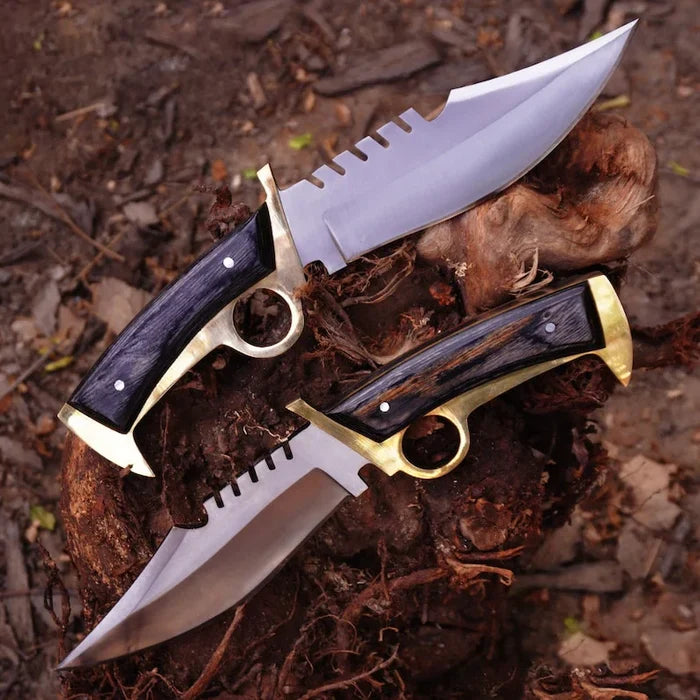 Walking Dead Knife Daryl Finger Guard Knife With Brass cskforged