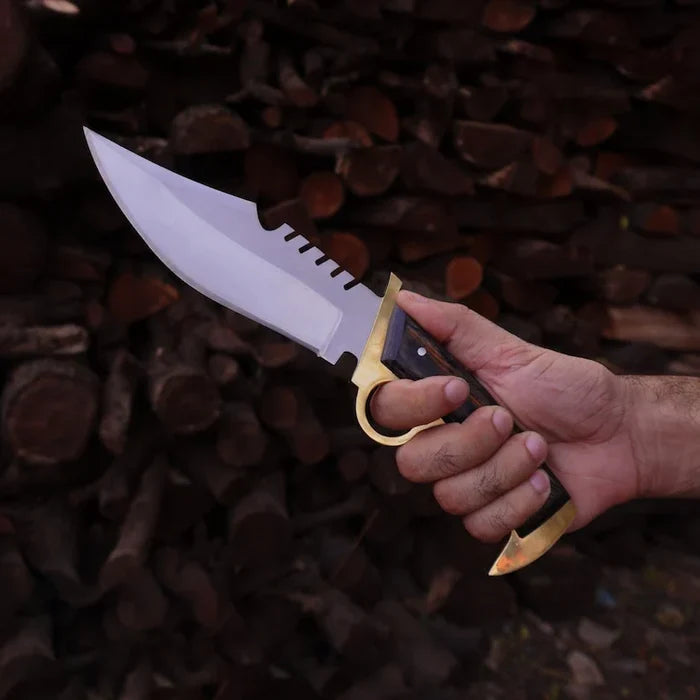 Walking Dead Knife Daryl Finger Guard Knife With Brass cskforged