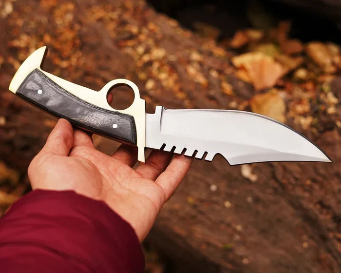 Walking Dead Knife : Replica knife Daryl Finger Guard Knife With Brass cskforged