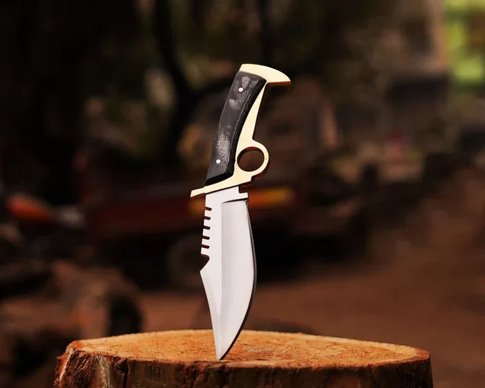 Walking Dead Knife : Replica knife Daryl Finger Guard Knife With Brass cskforged