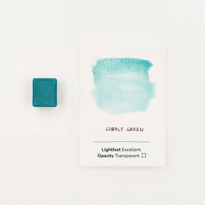 Watercolour Half Pan - Cobalt Green