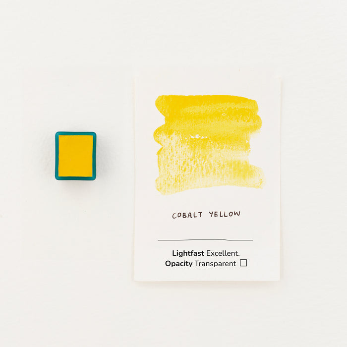 Watercolour Half Pan - Cobalt Yellow