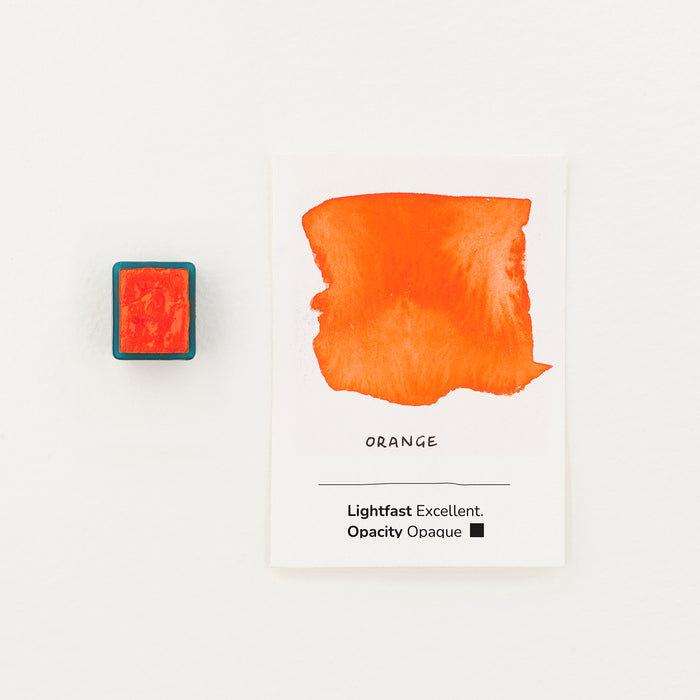 Watercolour Half Pan - Orange