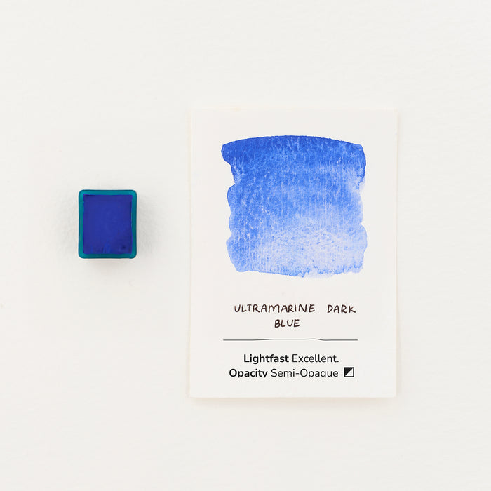Watercolour Half Pan - Ultramarine Dark Blue