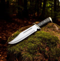 Western Bowie Knife – 16" D2 Steel Blade with Blood Groove & Exotic Pakka Wood Handle cskforged