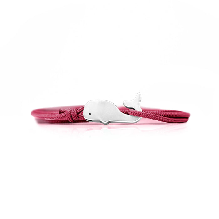 Silver / Cranberry Red