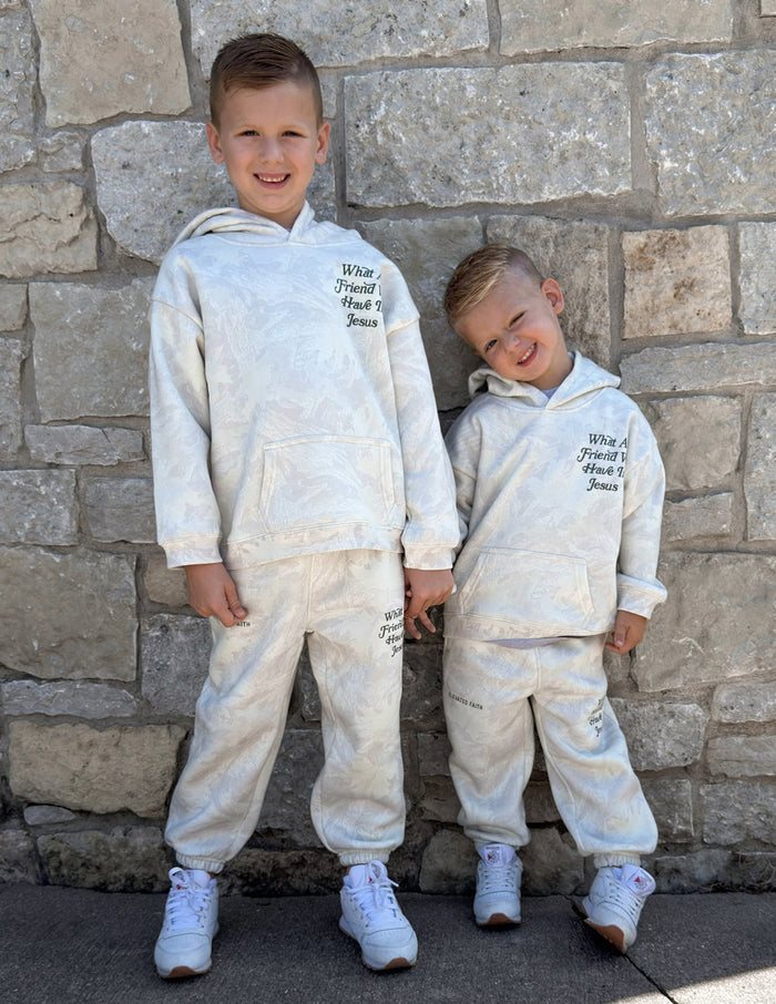 What a Friend in Jesus Camo Kids Sweatpant Elevated Faith