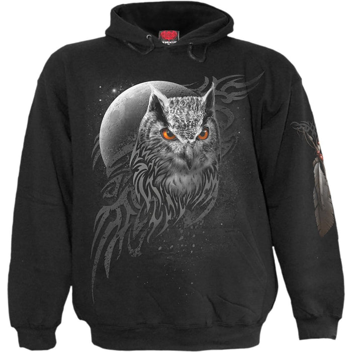 WINGS OF WISDOM - Hoody Black Spiral USA