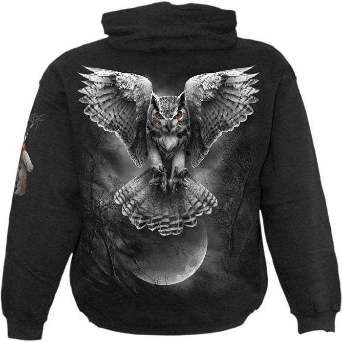 WINGS OF WISDOM - Hoody Black Spiral USA