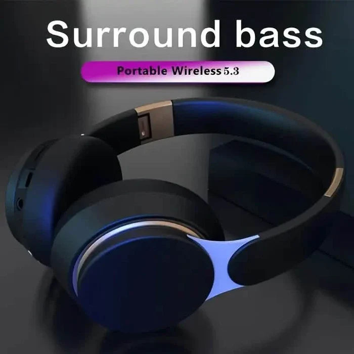 Wireless Over-Ear Headphones – Foldable, Mic, FM Radio, TF Card, USB Charging DailySale