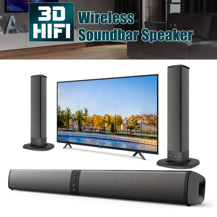 Wireless Soundbar for TV – 2-in-1 Detachable Bluetooth Speaker DailySale