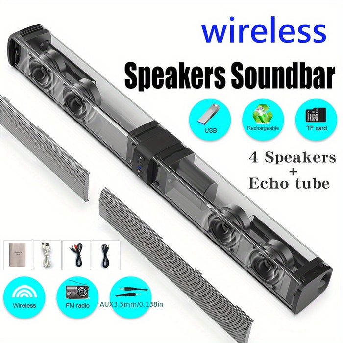 Wireless Soundbar for TV – 2-in-1 Detachable Bluetooth Speaker DailySale